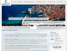 Tablet Screenshot of adriatic-concierge.com
